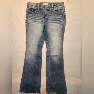 BKE Flare & Wide Leg Jeans in Classic Blue